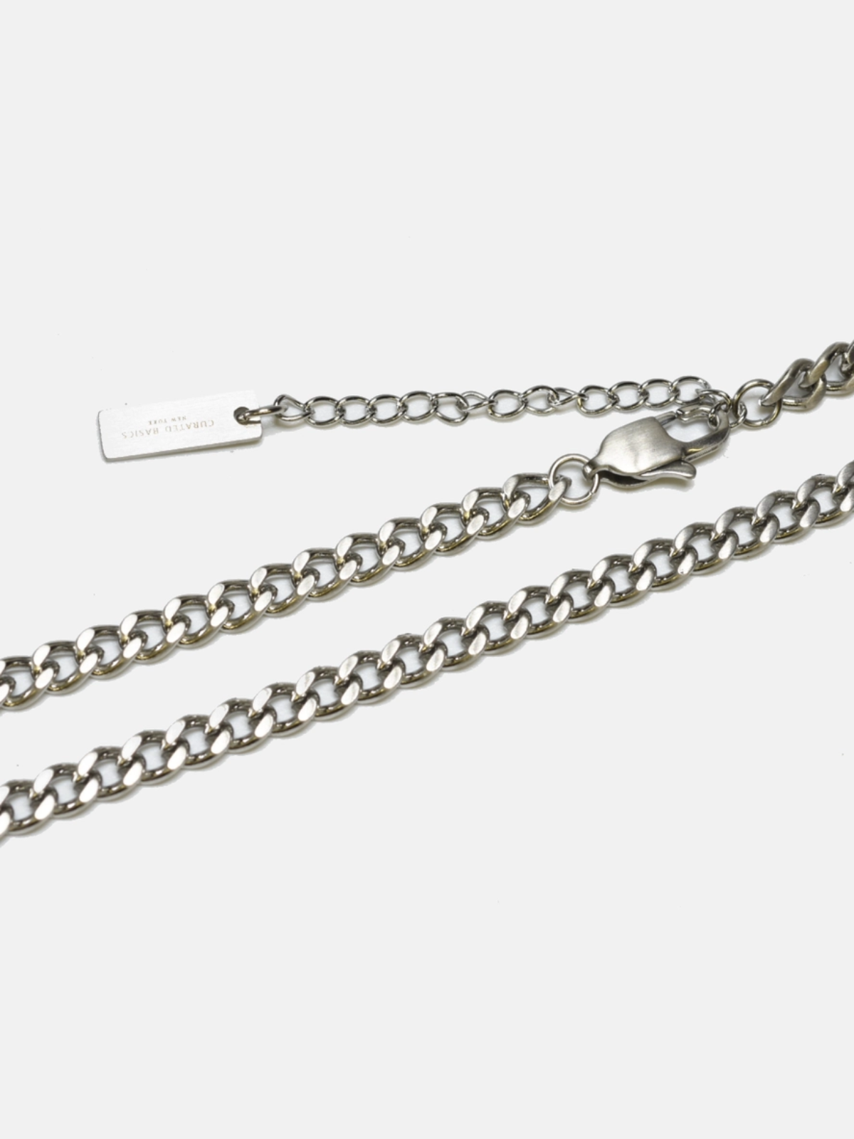 Curated Basics 5mm Steel Curb Chain Necklace for Men Kempt Athens Georgia Guys Accessories Shop