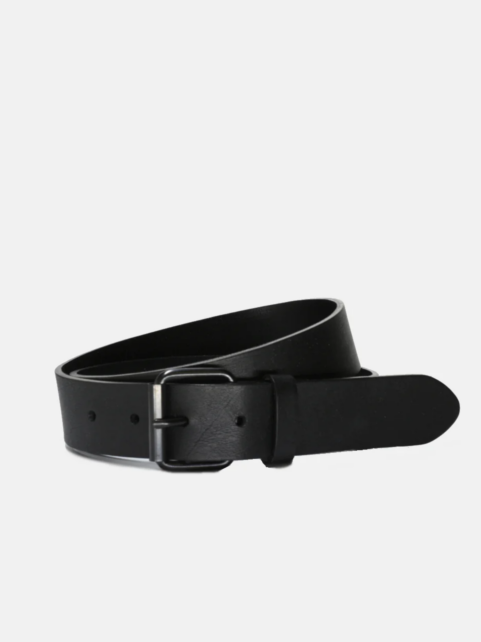 curated basics black leather belt genuine calfskin leather made in germany kempt athens ga georgia men's clothing store