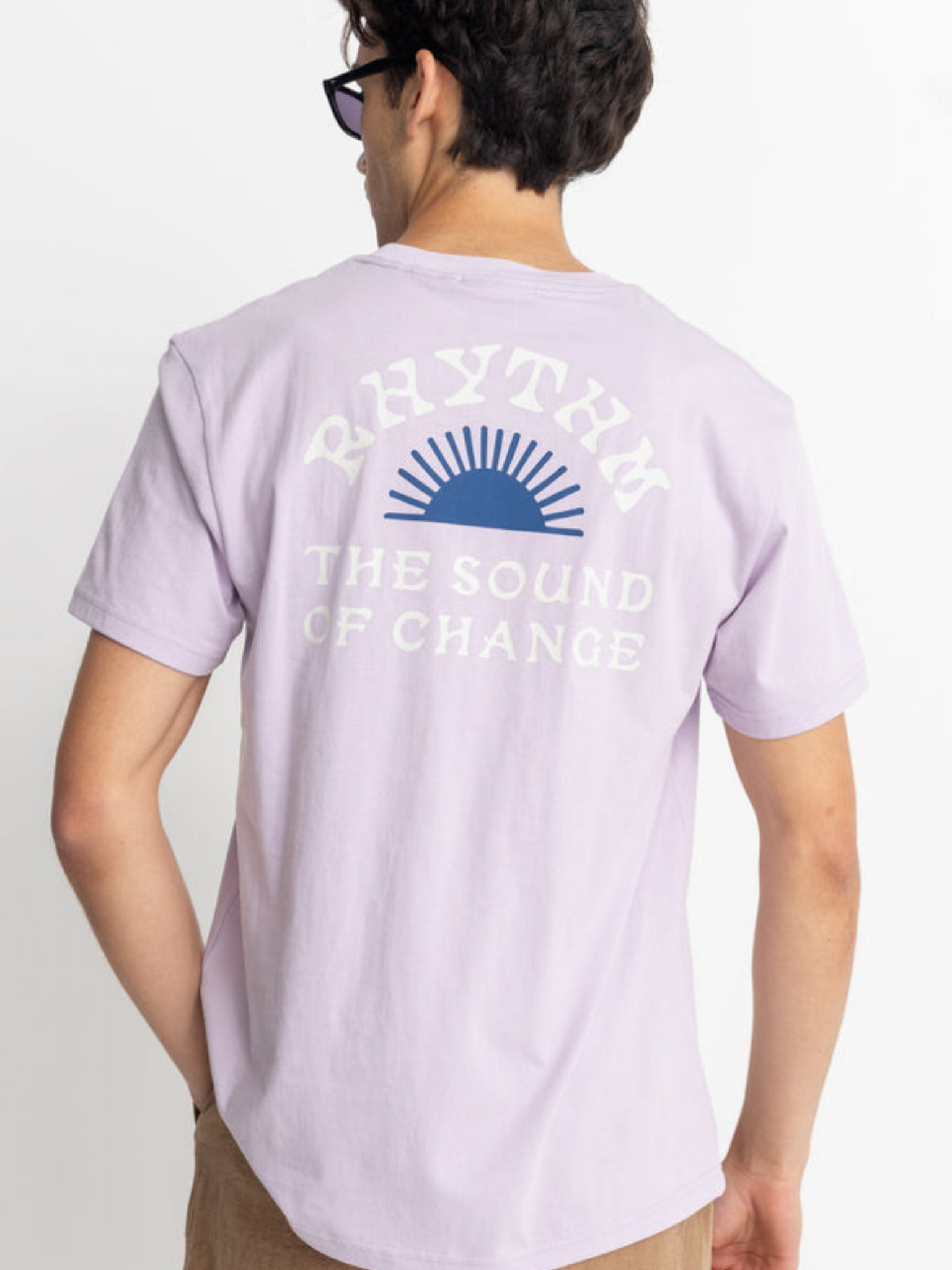 Rhythm Awake Short Sleeve T-Shirt Lavender SS Top Graphic Tee Men’s Shirt Purple Kempt Athens Menswear Store