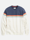 Marine Layer Sunset Stripe Sweatshirt Colorblock Sunset Stripe Pattern Soft Sweater for Men LS Longsleeve Men’s Top Athen GA Georgia Kempt Menswear Store Near Me