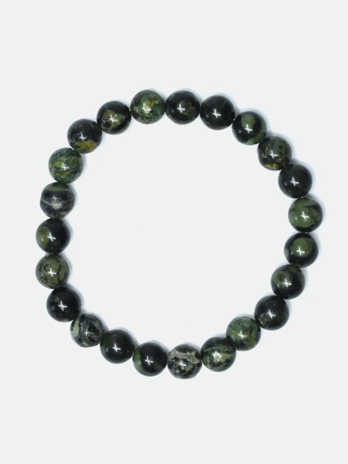 Allover Kambaba Jasper Stretch Beaded Bracelet