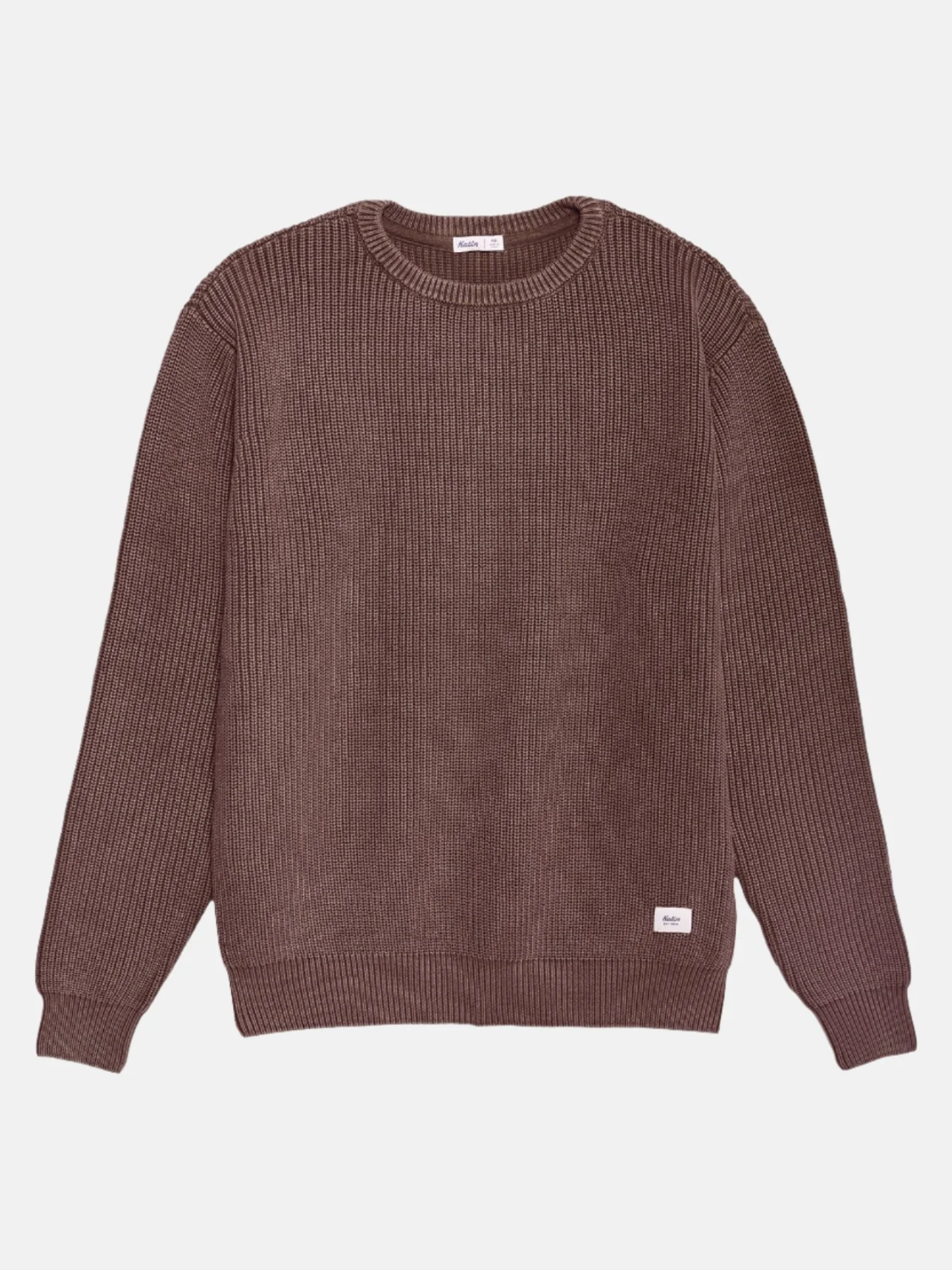 Katin Swell Sweater Rain Drum Brown Burgundy Crew Neck Mens Kempt Clothing Store Athens GA Gifts Holiday Shop Guys