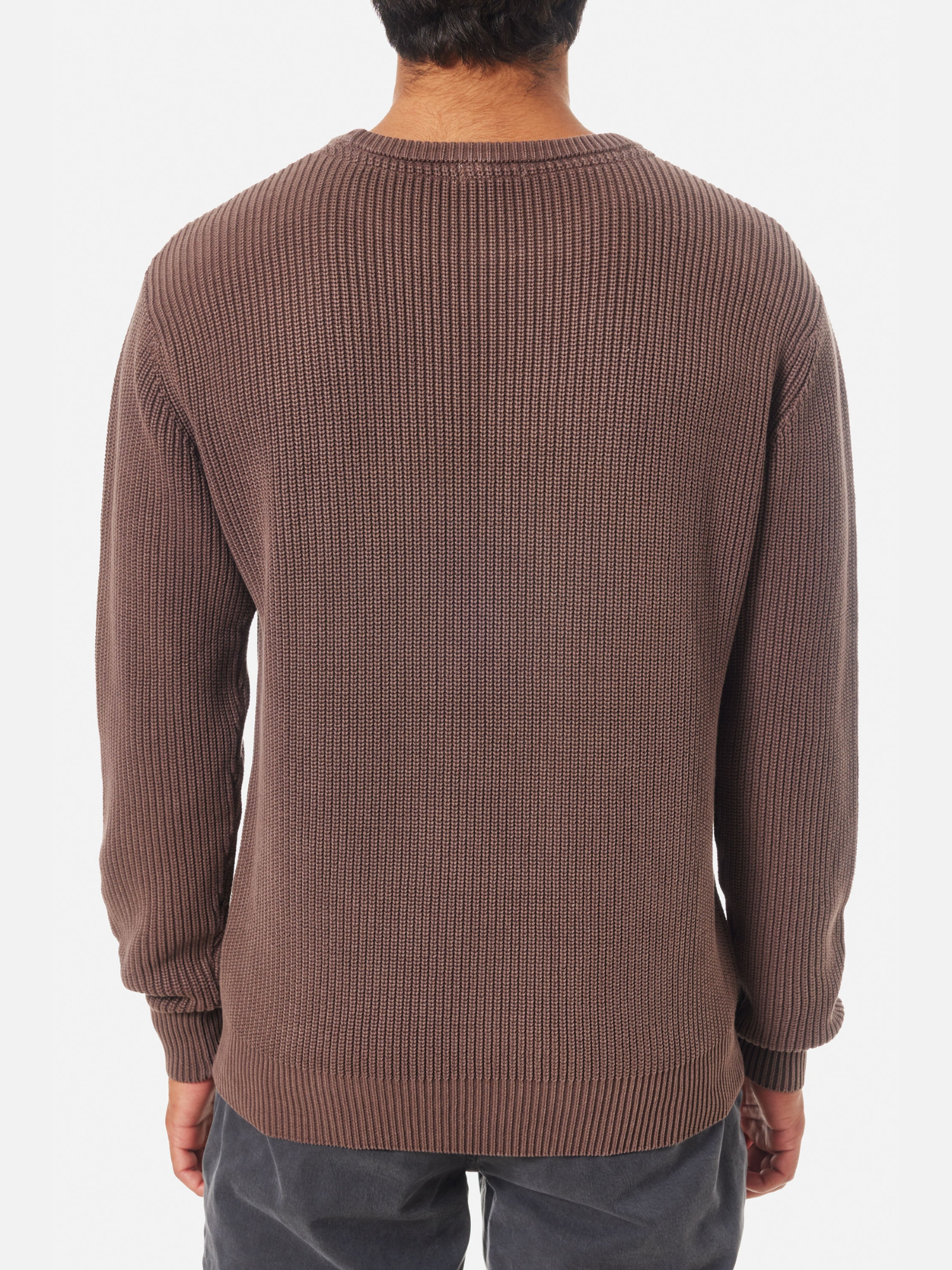 Katin Swell Sweater Rain Drum Brown Burgundy Crew Neck Mens Kempt Clothing Store Athens GA Gifts Holiday Shop Guys