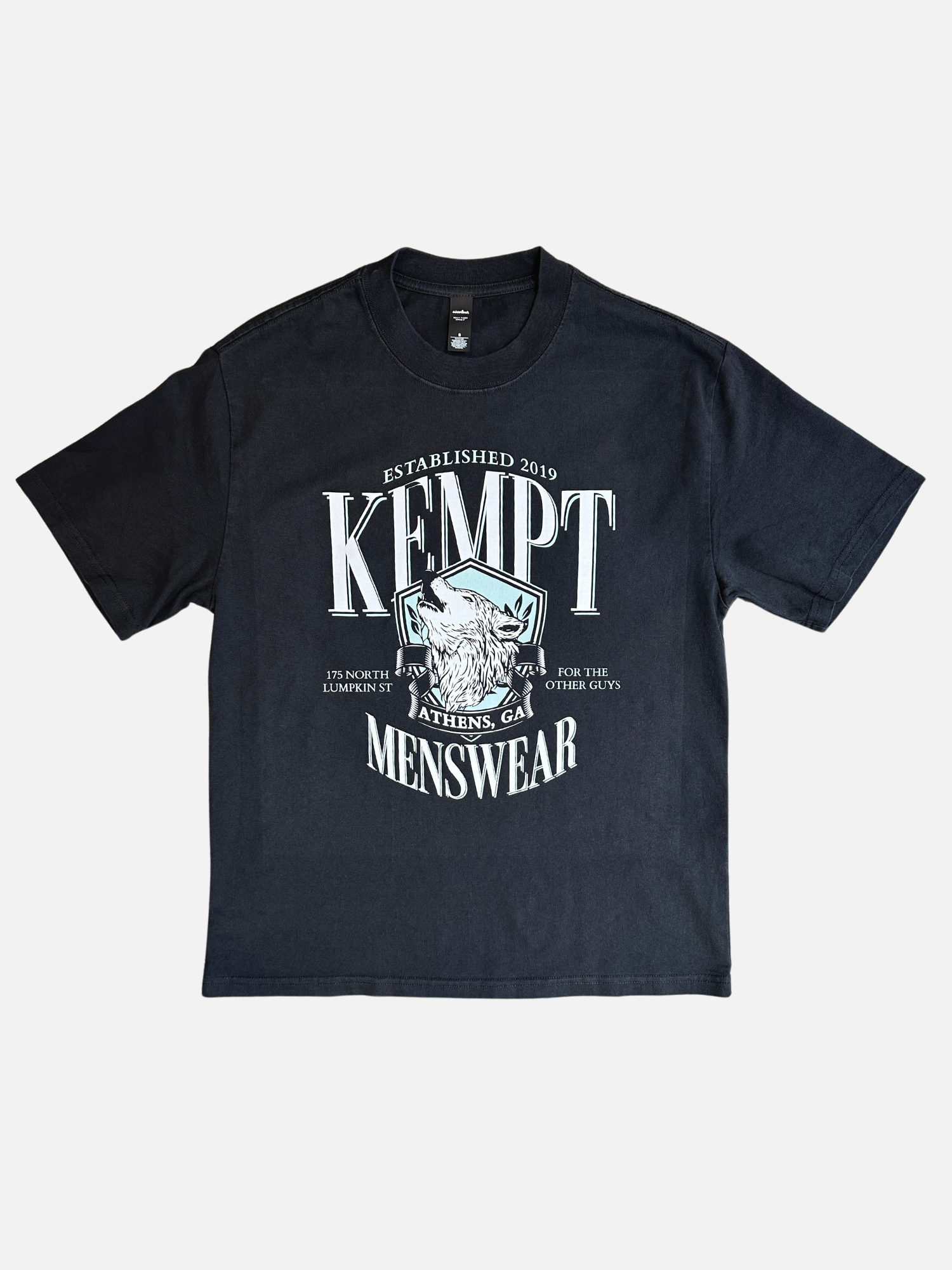 Kempt Wolfpack Tee - Faded Black