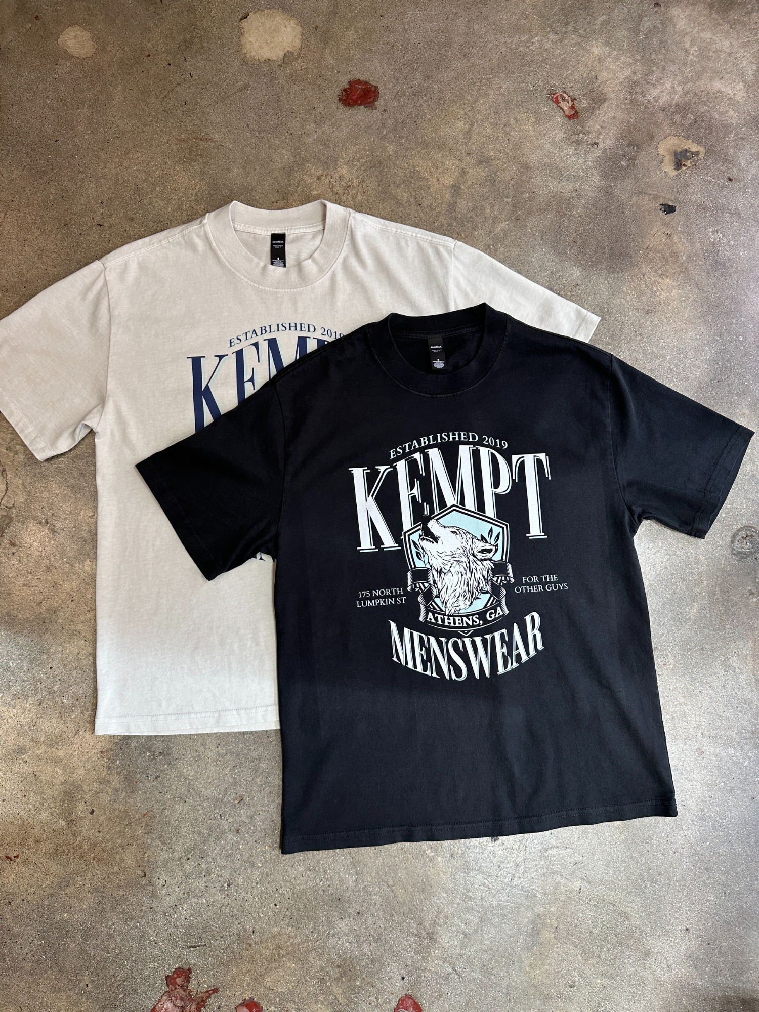 Kempt Wolfpack Tee - Faded Black