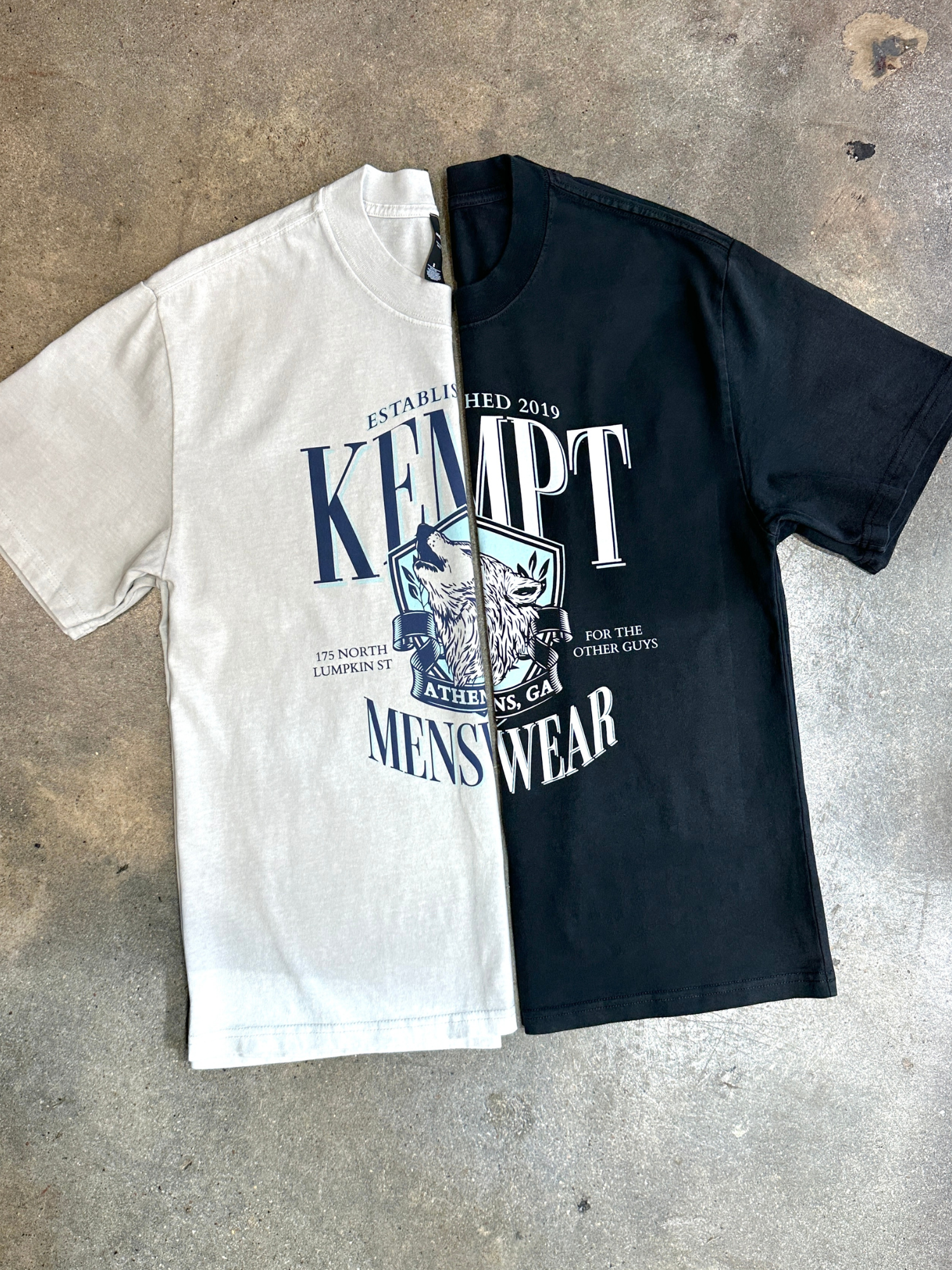 Kempt Wolfpack Tee - Faded Black