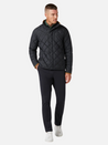 Mizzen and + Main Belmont Quilted Jacket Black Solid Fleece Lined Water Rain Proof Diamond Quilt Pattern Menswear Layering Kempt Athens Georgia Men's Clothing Accessories