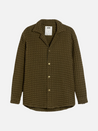 OAS Turtle Waffle Cuba Long Sleeve Shirt Olive Green Texture Jacket Kempt Mens Clothing Athens Georgia Menswear Shop