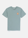 rhythm sun life ss short sleeve tee seafoam green 100% cotton t-shirt with orange and yellow printed graphic kempt athens ga georgia men's clothing store