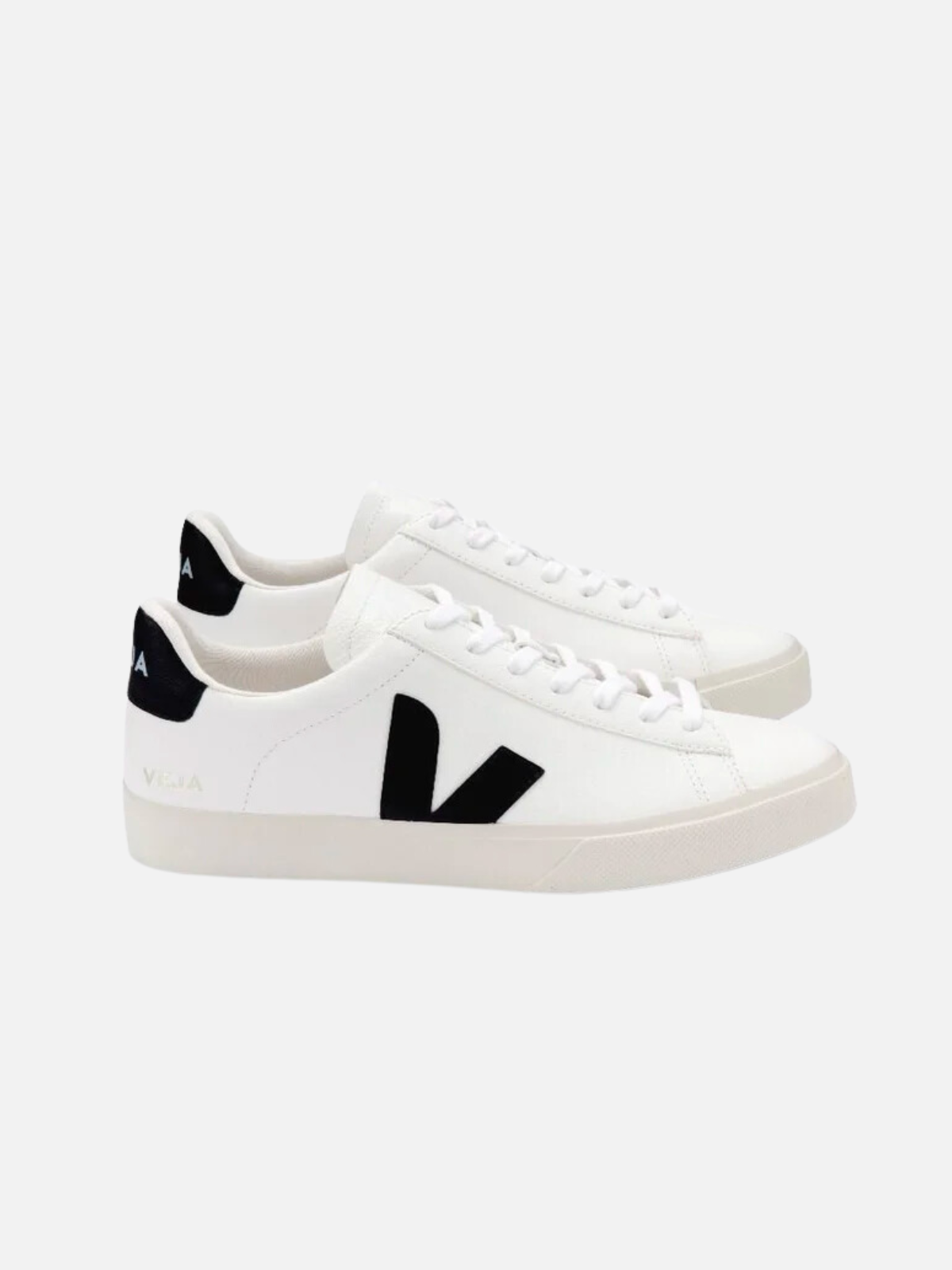 VEJA Sneaker Campo Leather Extra White Black Kempt Athens Georgia Mens Womens UGA White Leather Shoe