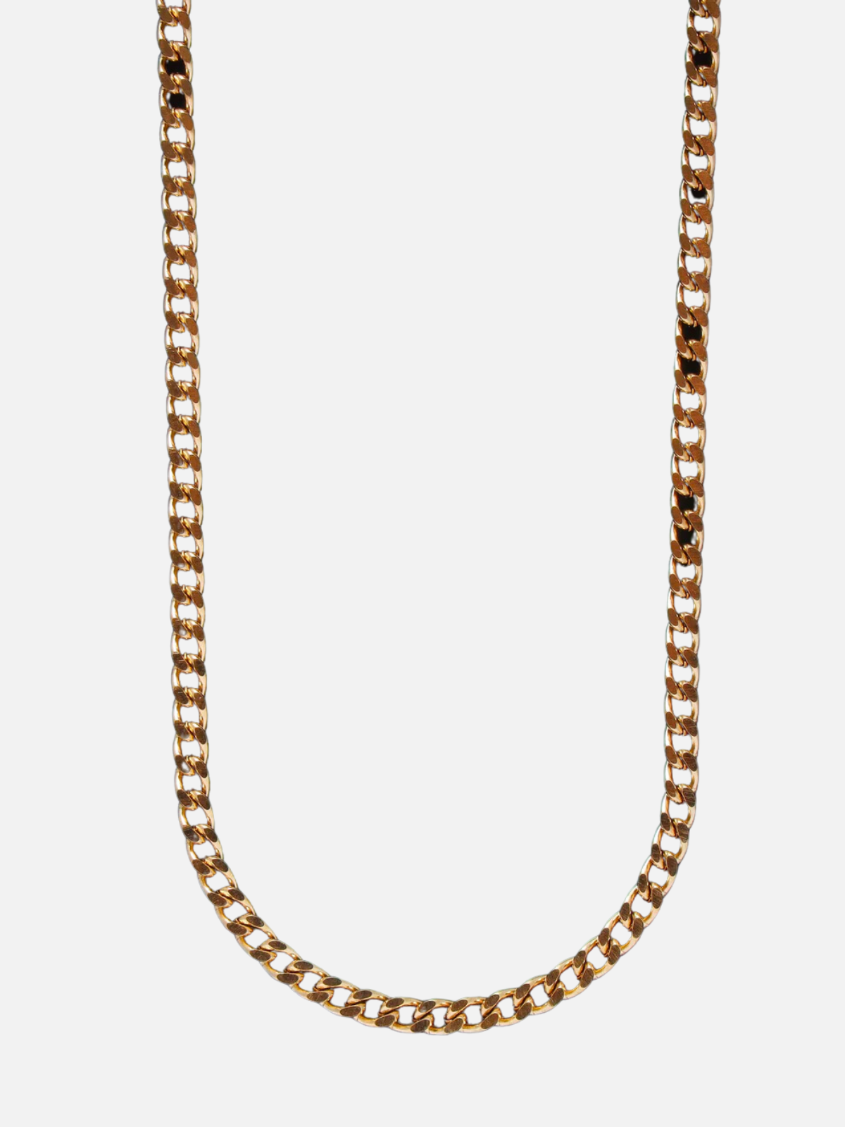 3.5 mm Gold Cuban Chain Necklace