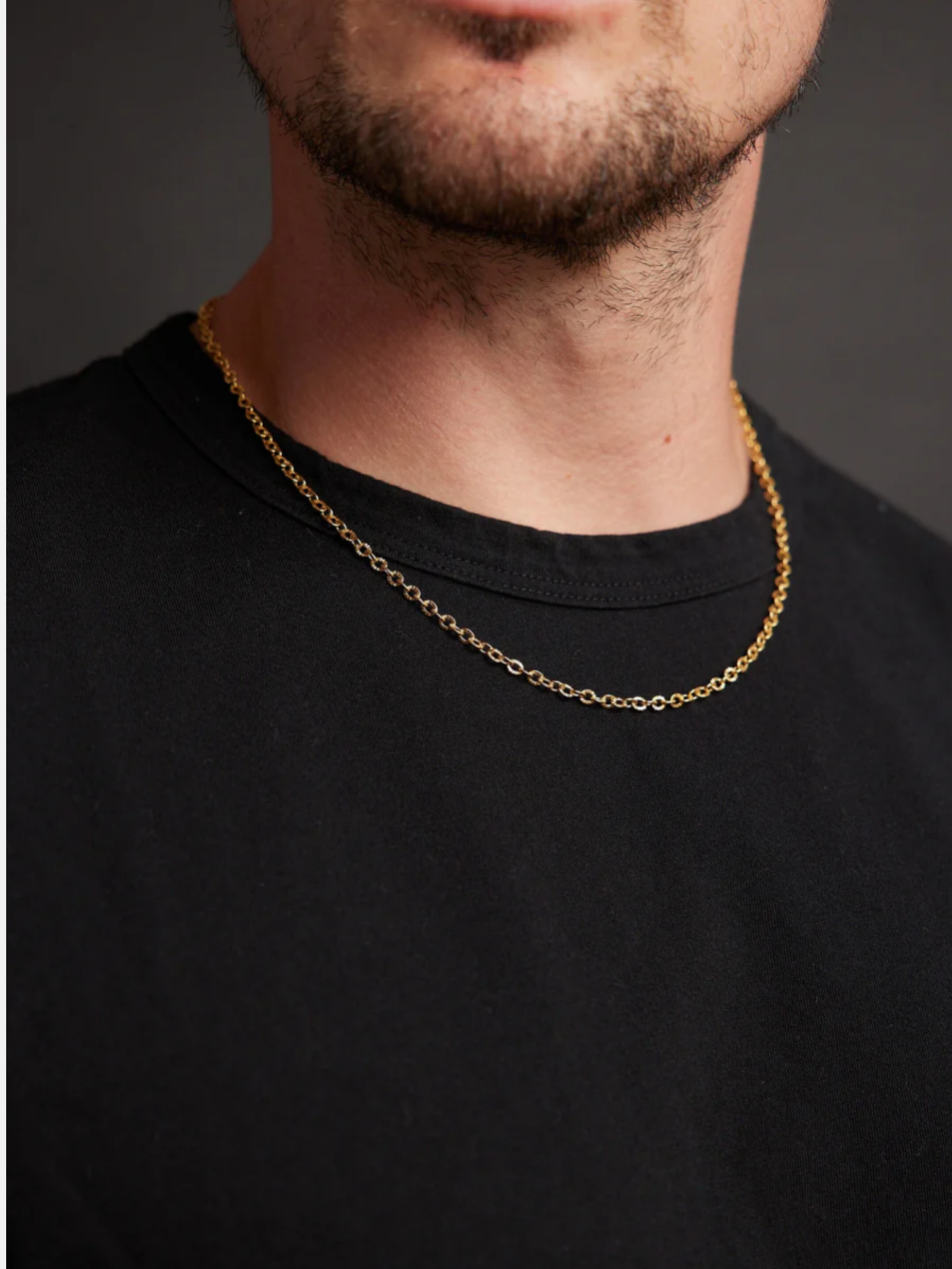 We Are All Smith Jewelry Men's Accessories Chain 14k Gold Plated Classic Cable Chain Necklace Kempt Athens Men's Clothing Store 