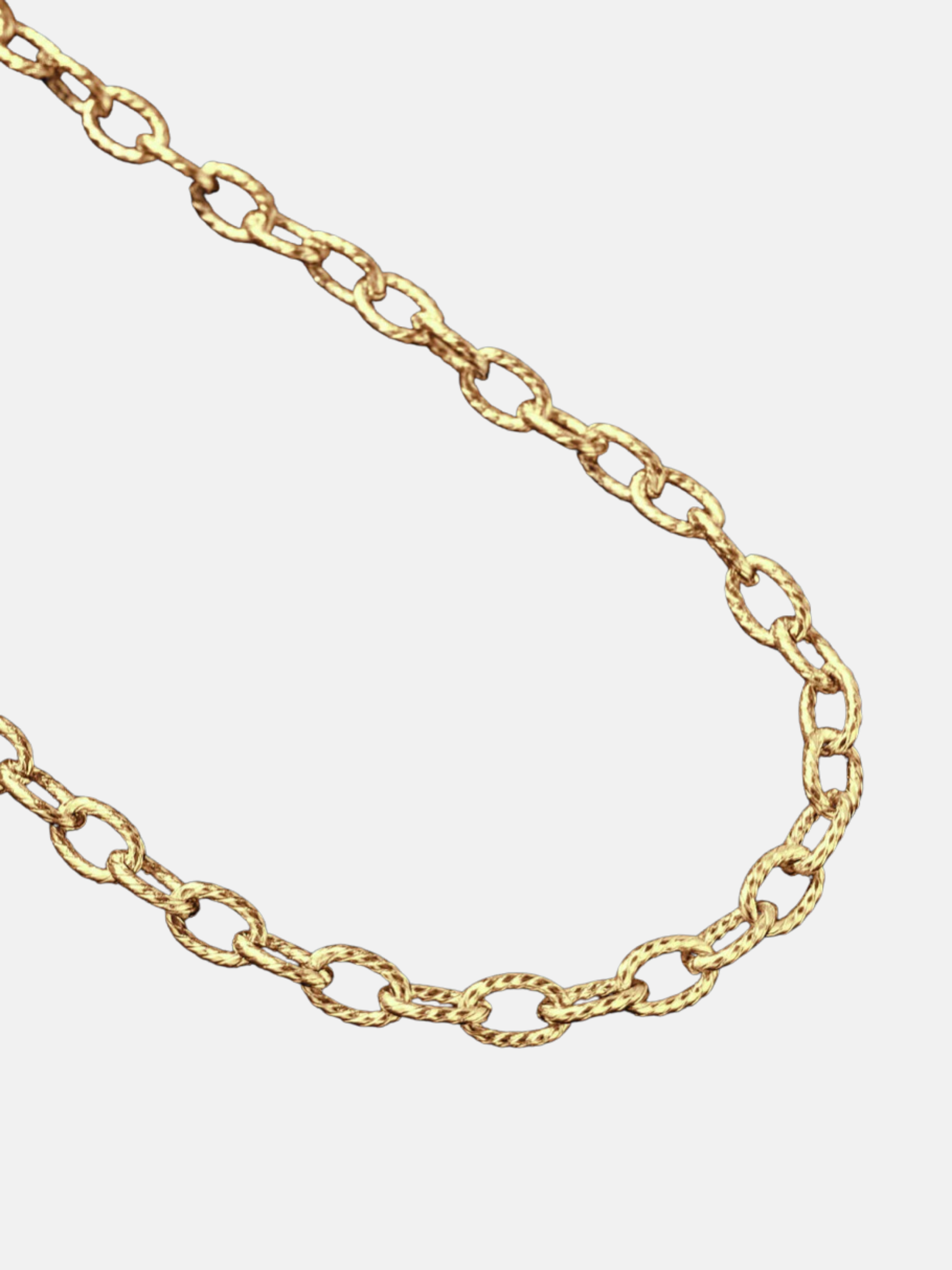 We Are All Smith 5mm Gold Textured Cable Chain Necklace For Men Kempt Athens Men's Clothing Store Jewelry Accessories