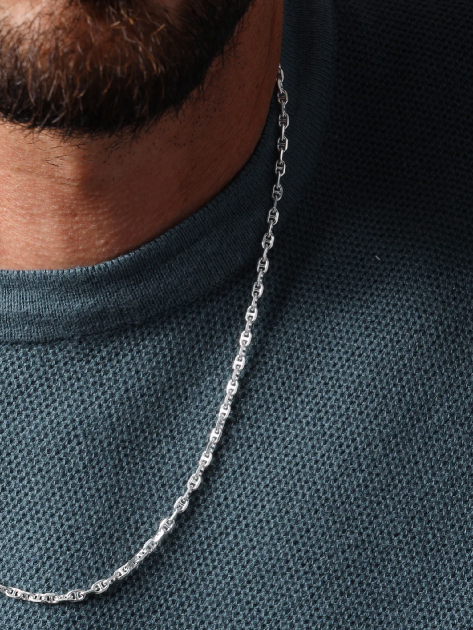 We Are All Smith 925 Sterling Silver Mini Anchor Chain Necklace for Men Kempt Athens Georgia Men's Clothing Store Men's Jewelry Accessories