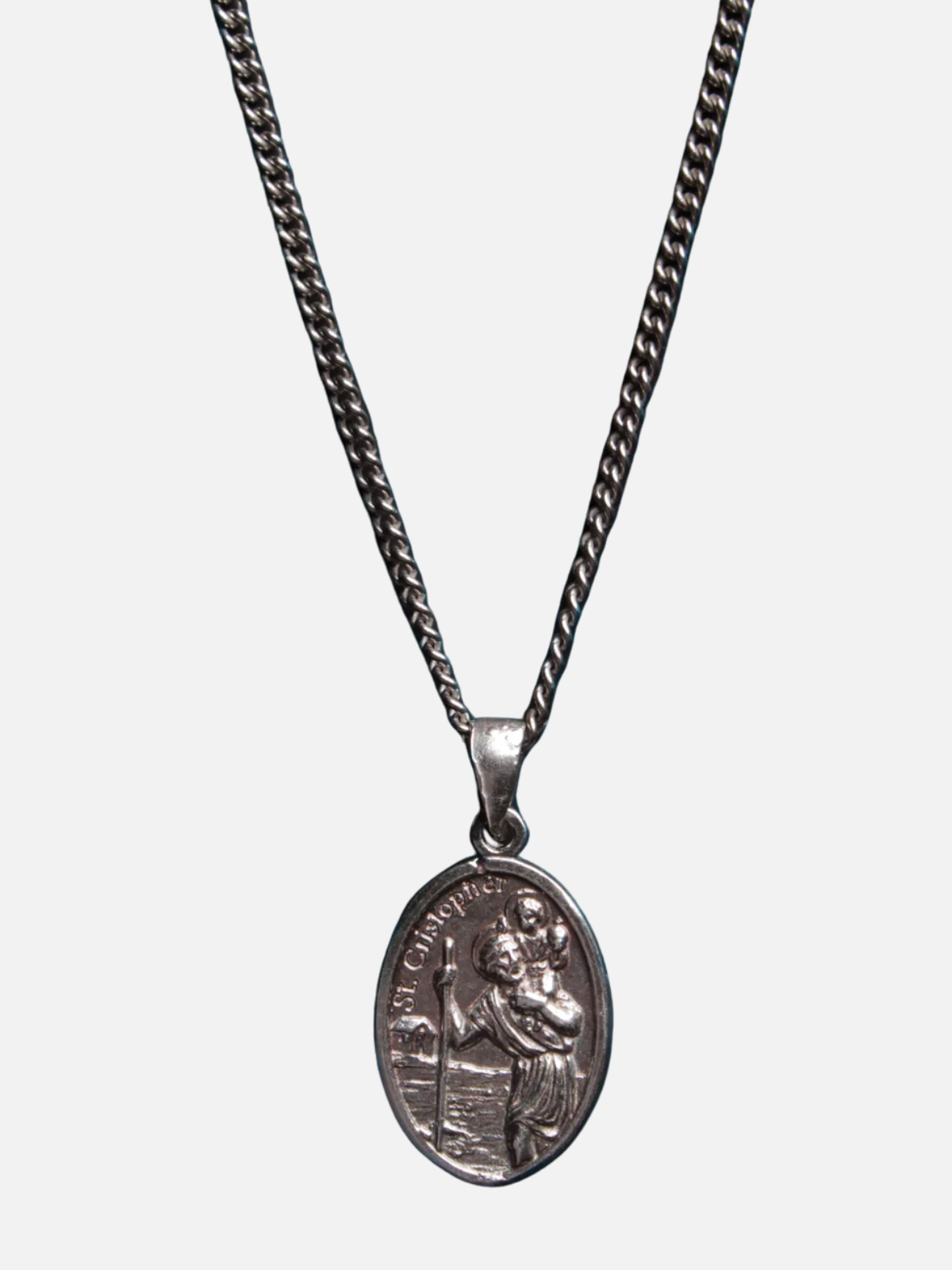 St. Christopher Sterling Silver Necklace