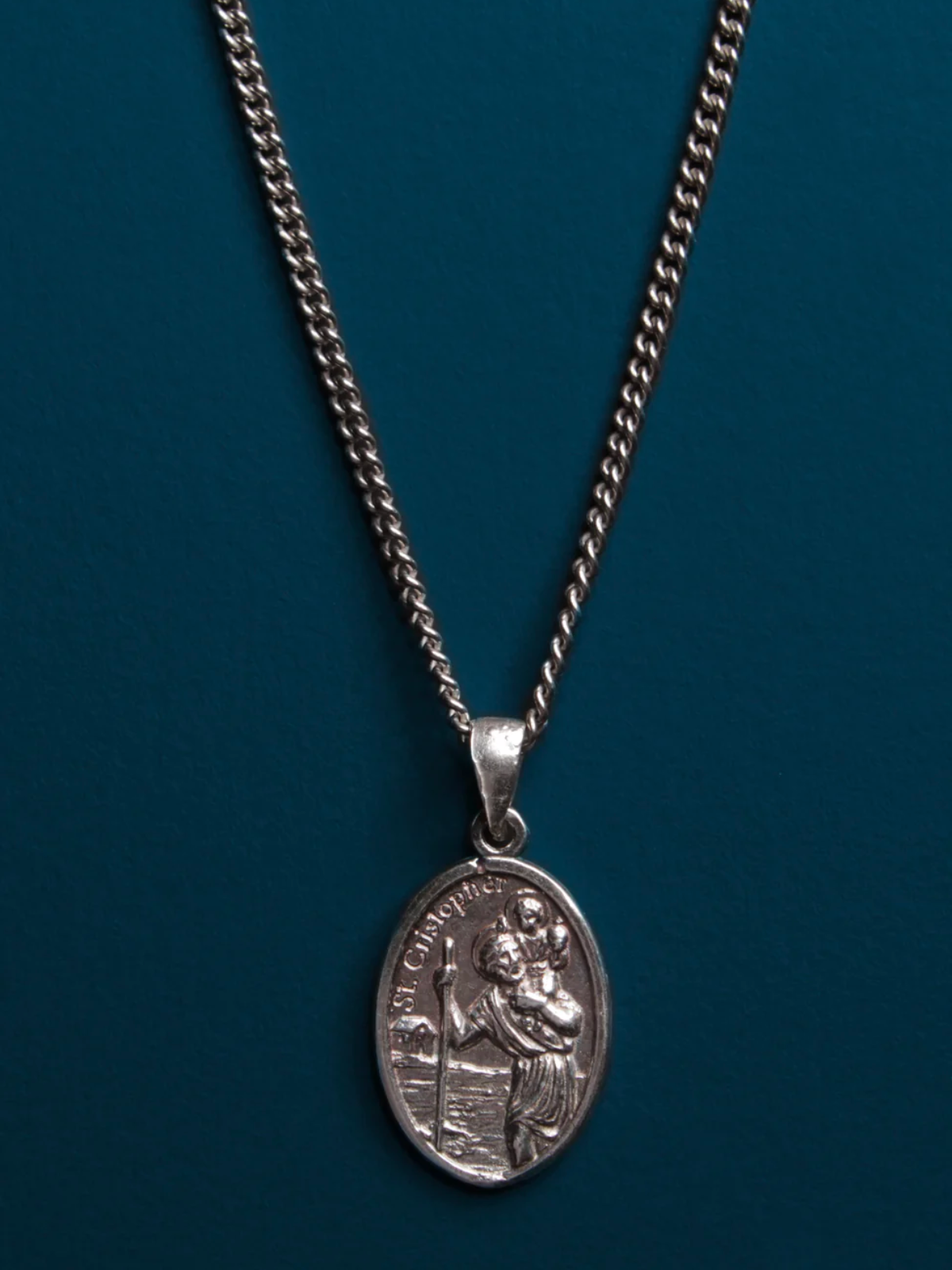 St. Christopher Sterling Silver Necklace